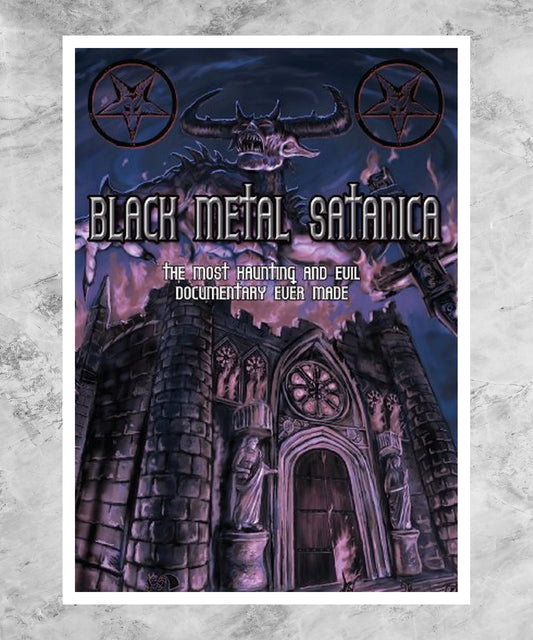 Black Metal Satanica Poster